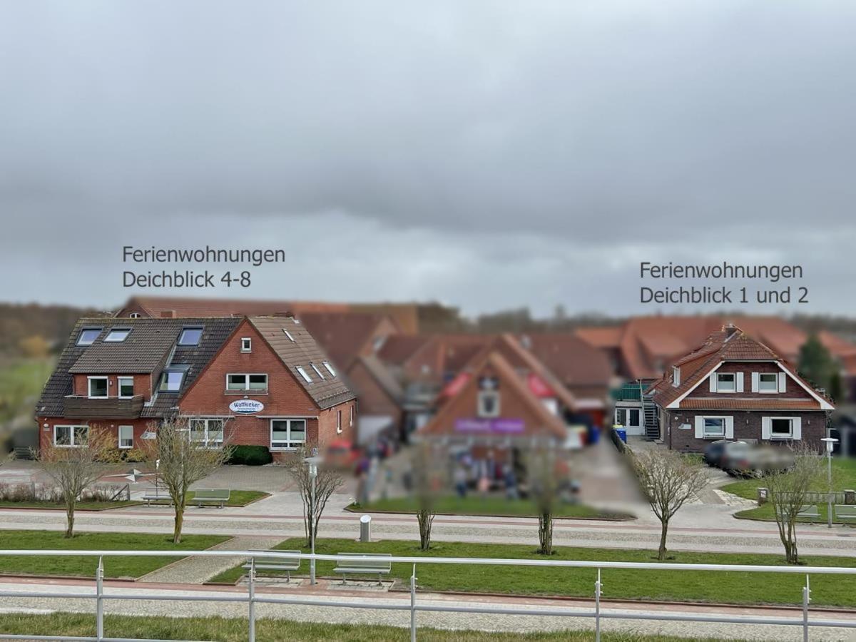 Deichblick 6 In Norddeich- Urlaub Mit Meerblick Am Strand Norden Esterno foto